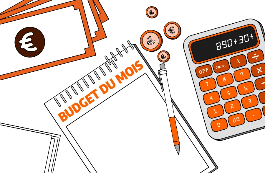 Budget du mois - Fond blanc 