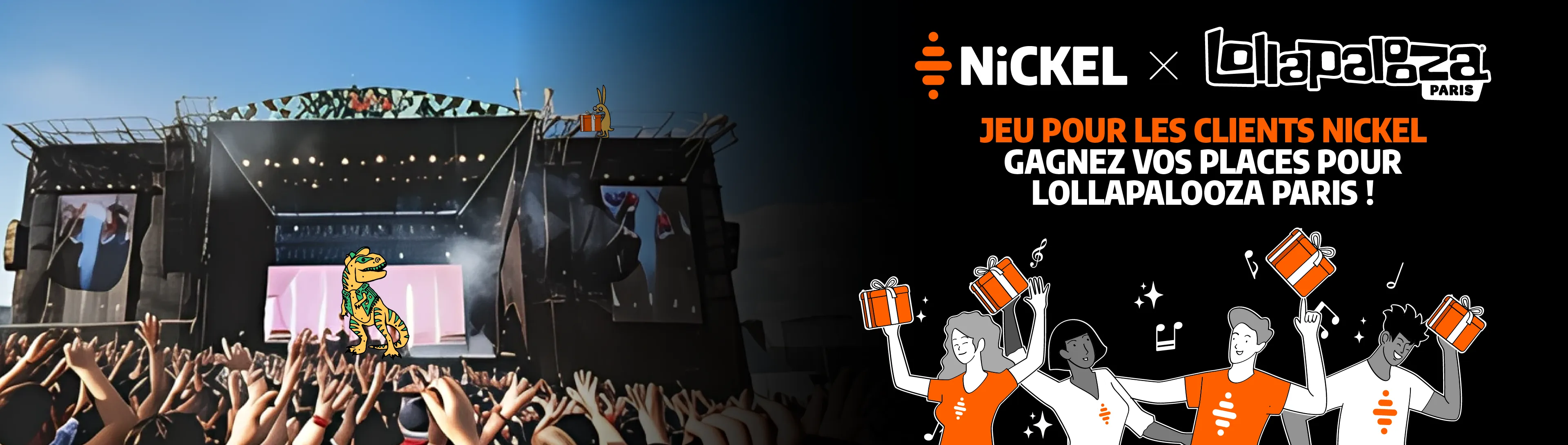 Nickel x Lollapalooza - Bannière landing 2