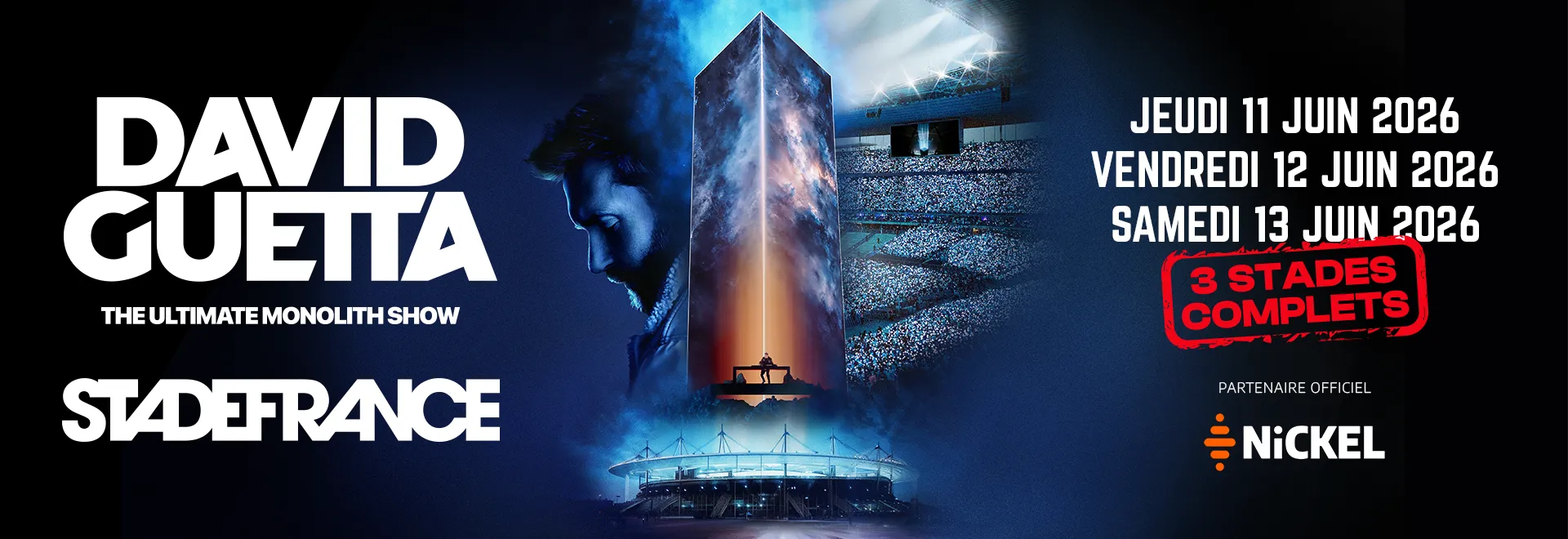 Billeterie du concert David Guetta