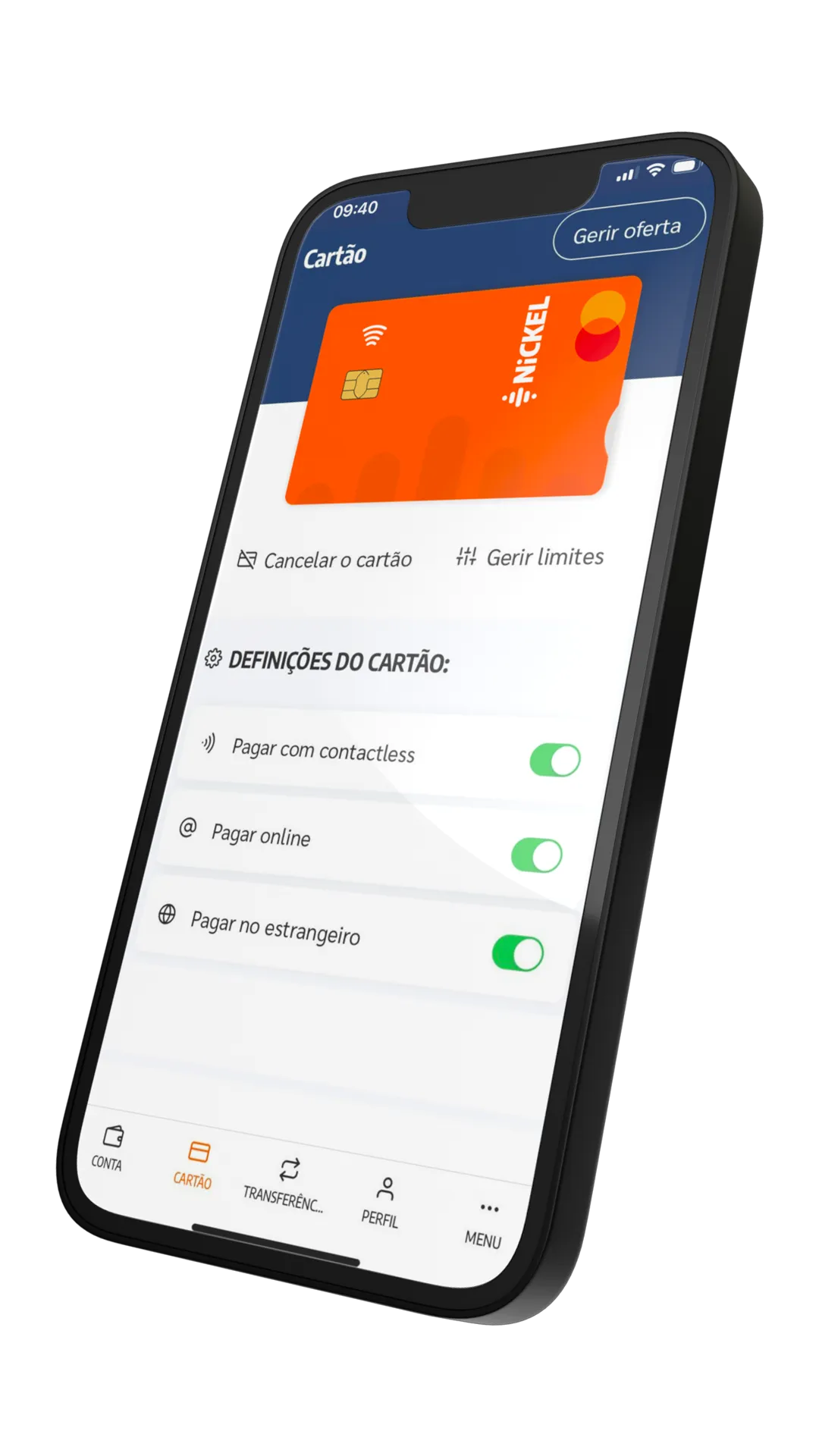 Cartão MyNickel Classic